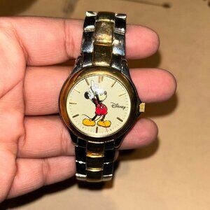 Disney Mickey Mouse Round Watch - Two-Tone Stainless Steel